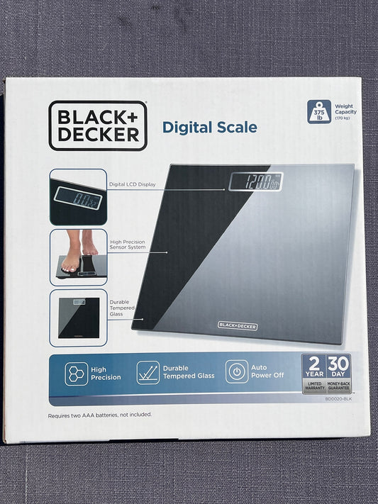 10PC Black & Decker Digital Bathroom Scale 10PC/$70 Unit/$7 MSRP/$20